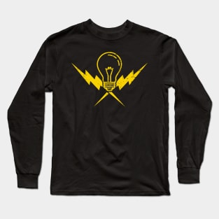 Cool Electrician Lightbulb Power Gift Long Sleeve T-Shirt